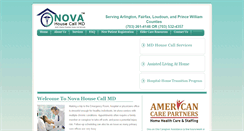 Desktop Screenshot of novahousecallmd.com