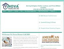 Tablet Screenshot of novahousecallmd.com